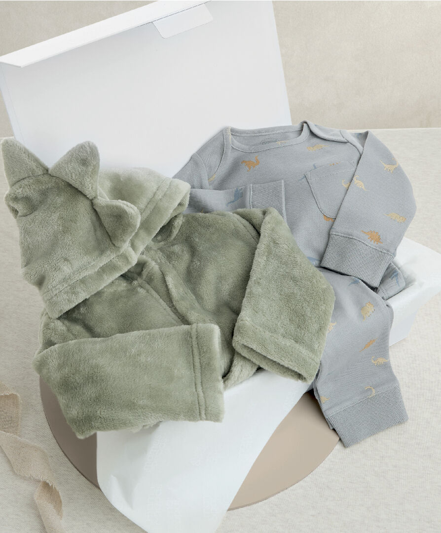 مجموعة هدايا بيجامة بنقشة ديناصور، قطعتين image number 1